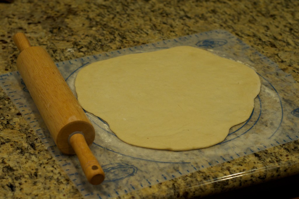 Chocolate Chip Calzone Rolling