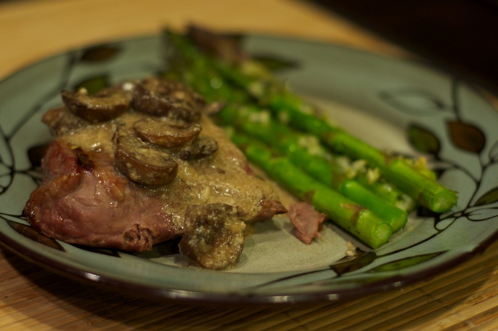 Steak with Creamy Mushroom Sauce The Little Chef
