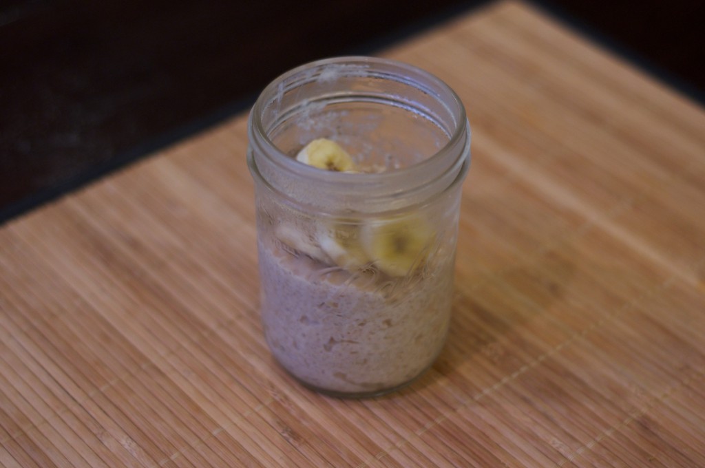 Almond Butter Banana Oatmeal 1