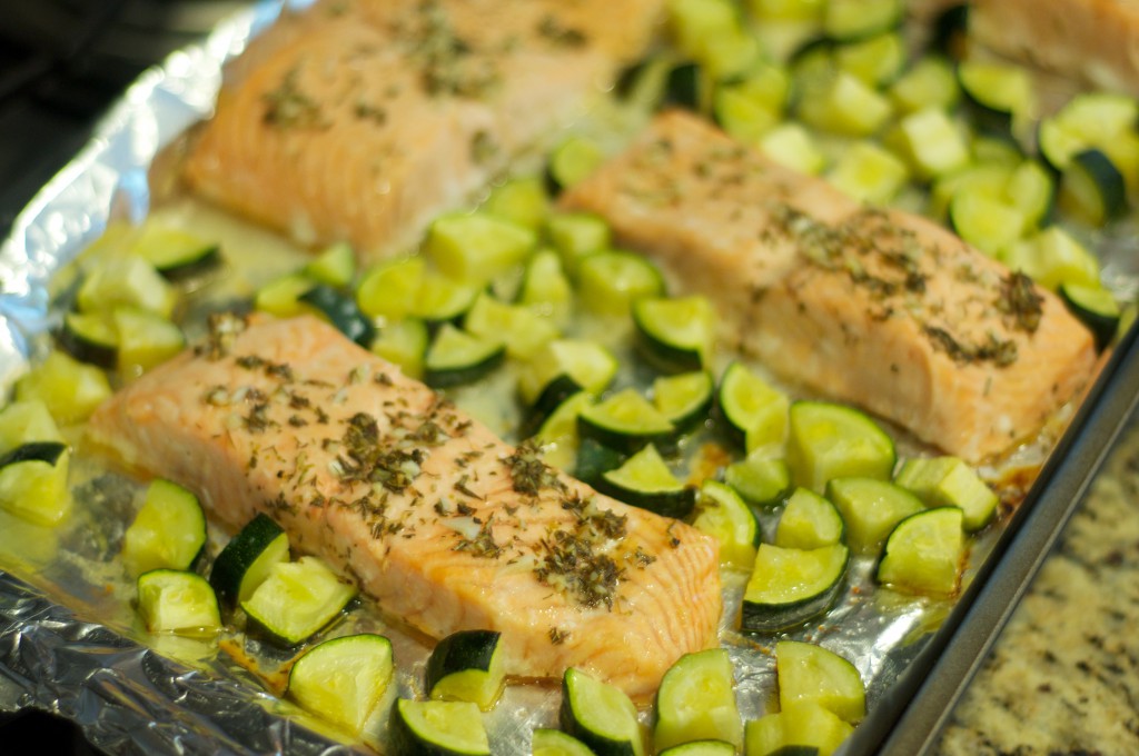 Lemon Salmon with Zucchini 1