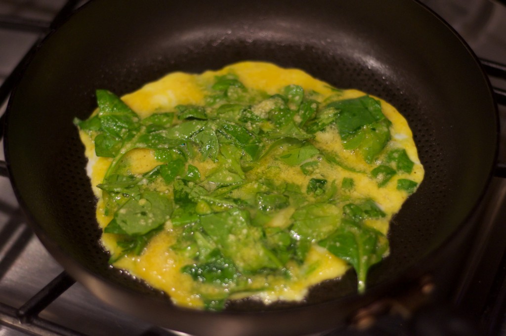 Spinach Egg and Cheese Omlet 2