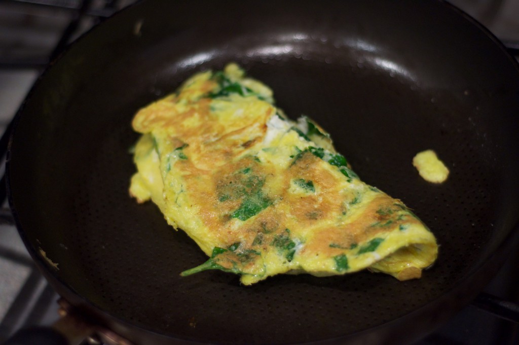 Spinach Egg and Cheese Omlet 3