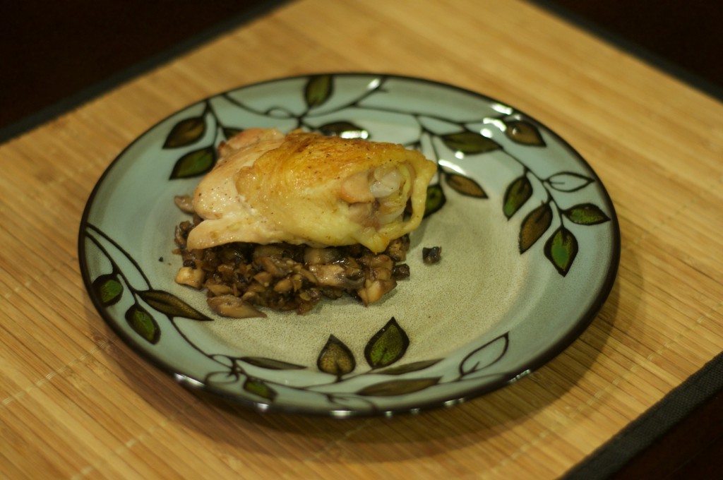 Crusty Chicken with Mushrooms and White Wine 1