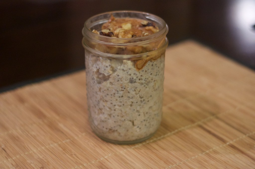 Spiced Banana Oatmeal with Almond Butter 2