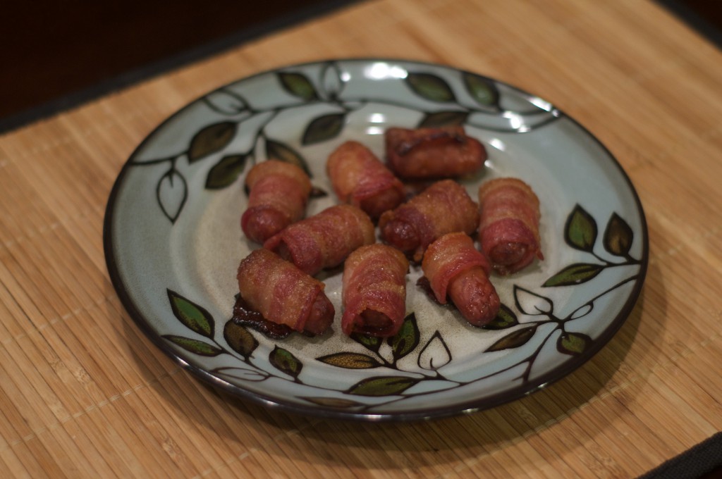 Bacon Wrapped Smokies 1