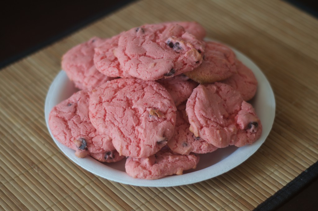 Strawberry Chocolate Chip Cookies 1