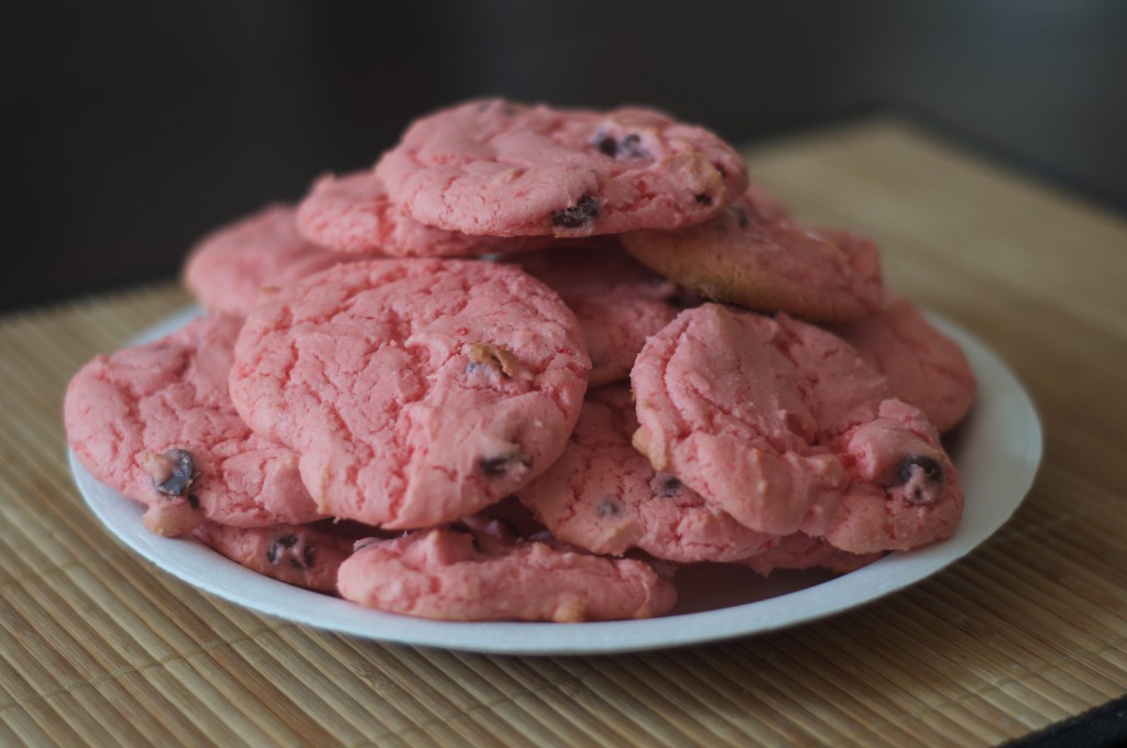 Strawberry Chocolate Chip Cookies 2