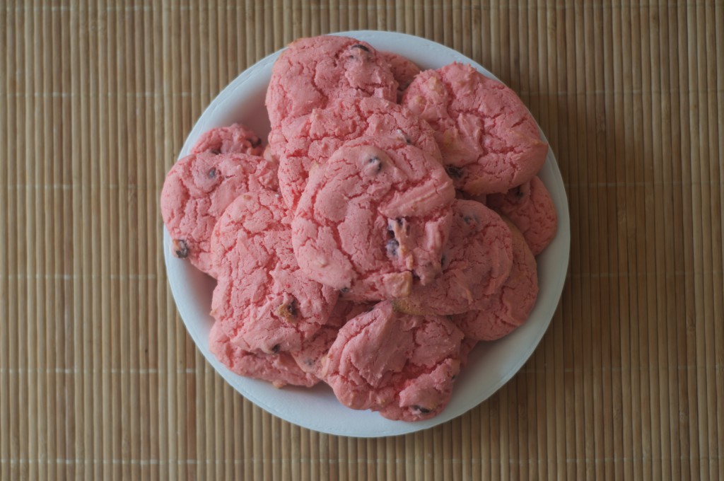 Strawberry Chocolate Chip Cookies 3